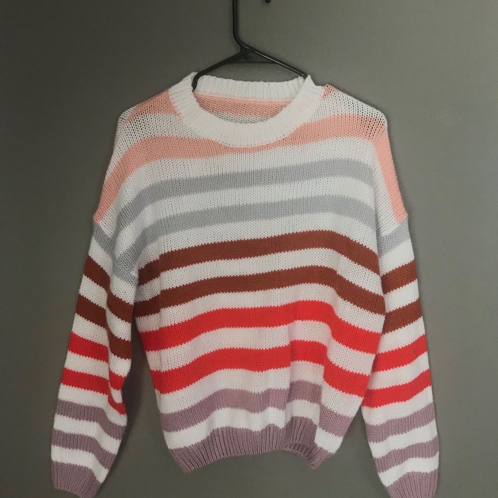Cute striped sweater Ladies Size M